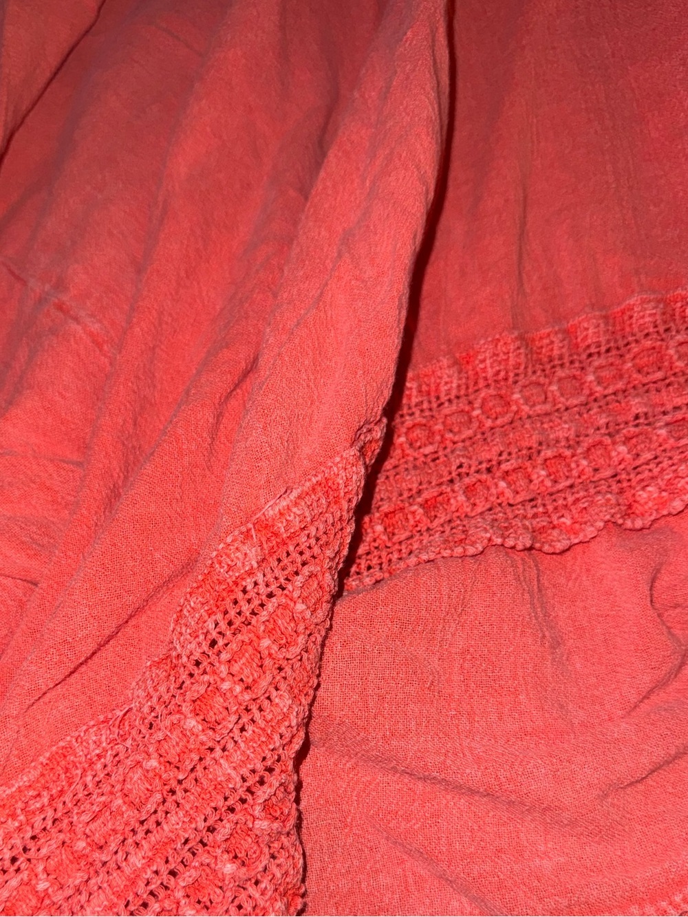 Boho Coral Halter Dress - Picture 3 of 5
